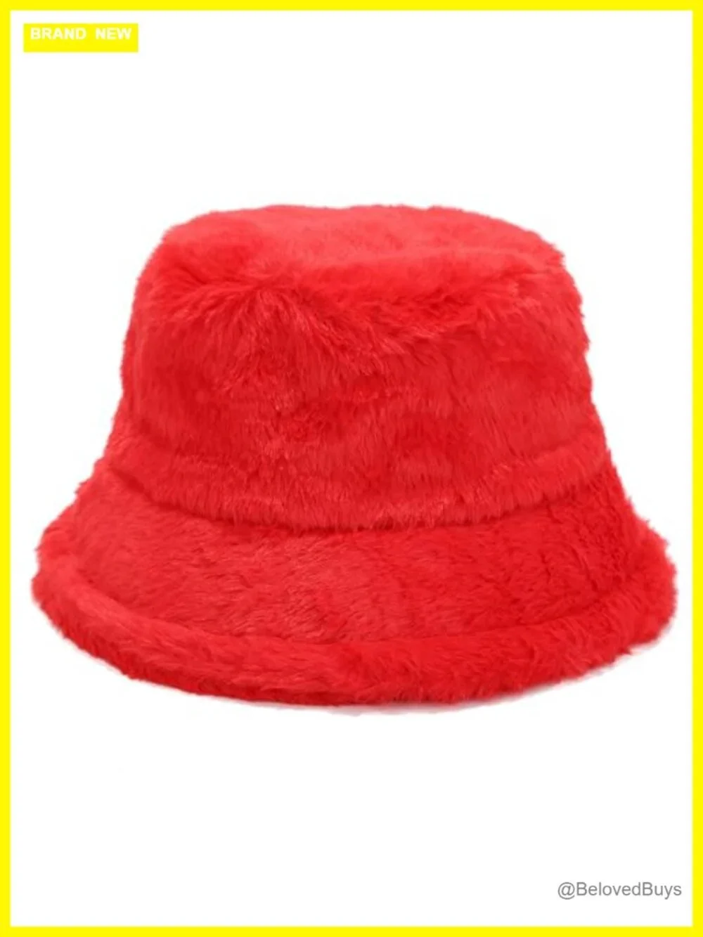 Faux Fur Fluffy Bucket Hat Winter Warm Fur Fisherman Hat for Women